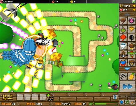 Bloons Tower Defense 3 Hacked proffers you eight new crazy tracks through 3 difficulty modes. You have to select before starting the game. Your aim is to place the featured monkey towers to stop and pop the flow of the balloons. Every level you pass, you will be rewarded more cash to purchase more towers for the upcoming levels.